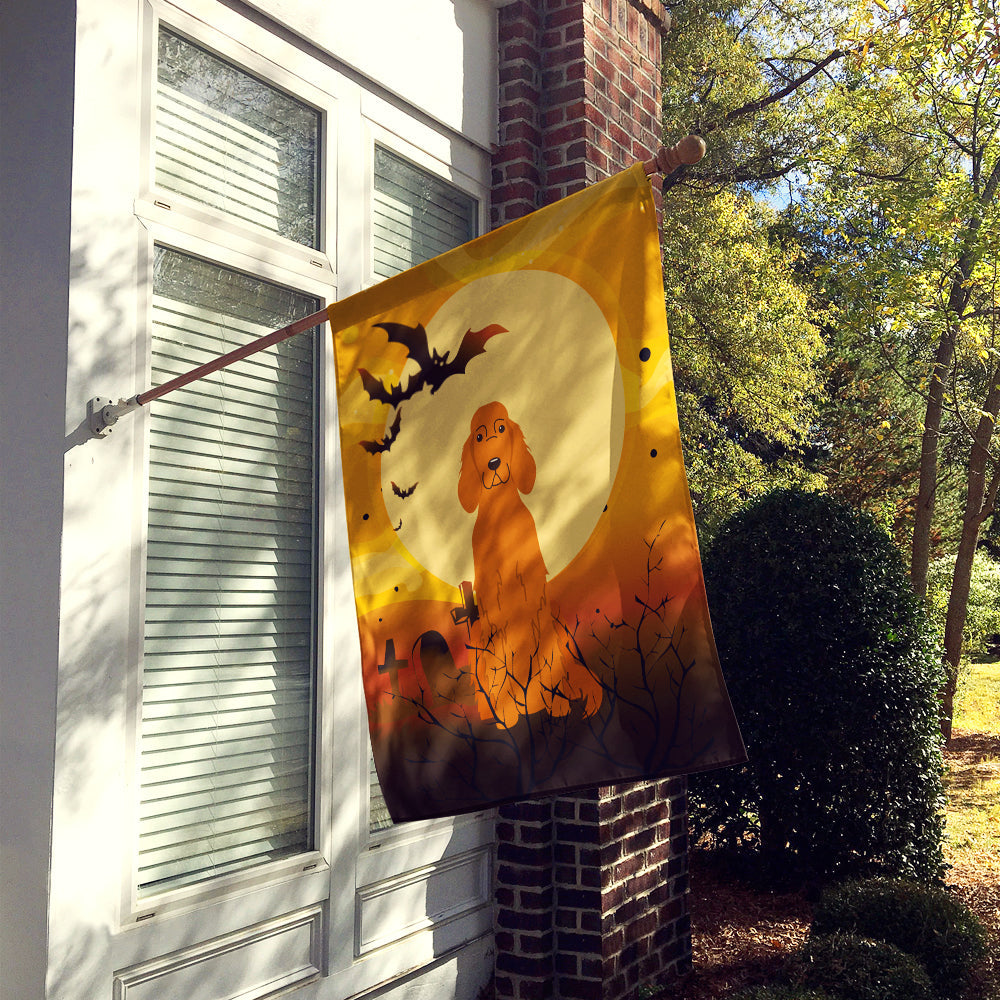 Halloween Irish Setter House Flag 28x40 Porch Sleeve Pole Decorative Outside Yard Banner Artwork Wall Hanging, Polyester