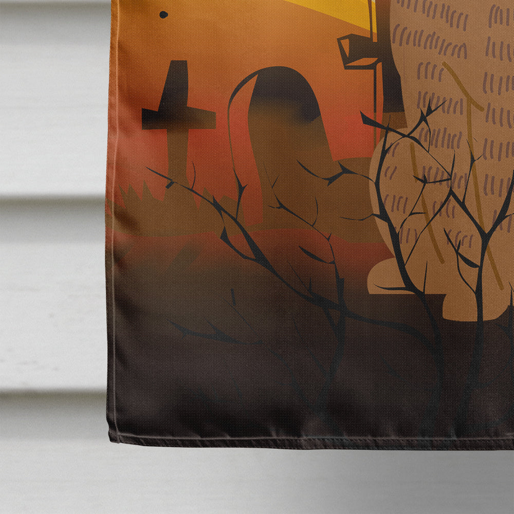 Halloween Brindle Boxer House Flag 28x40 Porch Sleeve Pole Decorative Outside Yard Banner Artwork Wall Hanging, Polyester