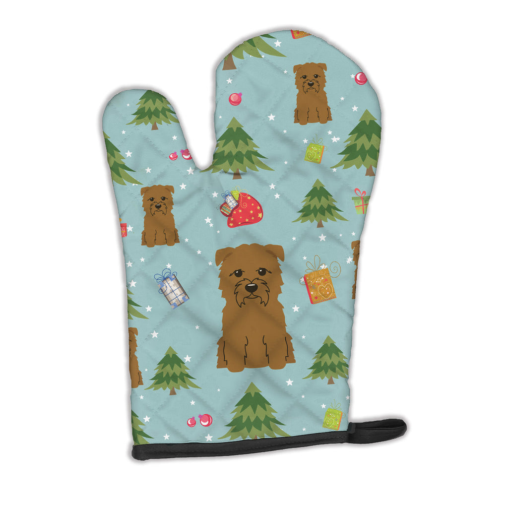 Christmas Glen of Imal Tan Oven Mitt Heat Resistant Thick Oven Mitt for Hot Pans and Oven, Kitchen Mitt Protect Hands, Cooking Baking Glove