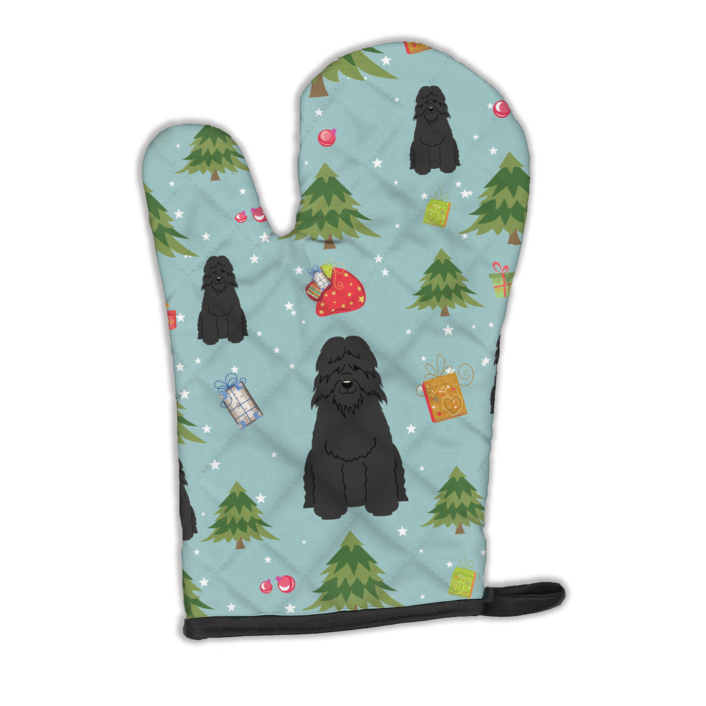 Christmas Bouvier des Flandres Oven Mitt Heat Resistant Thick Oven Mitt for Hot Pans and Oven, Kitchen Mitt Protect Hands, Cooking Baking Glove