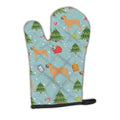 Christmas Bullmastiff Oven Mitt Heat Resistant Thick Oven Mitt for Hot Pans and Oven, Kitchen Mitt Protect Hands, Cooking Baking Glove