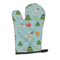 Christmas Fawn Natural Great Dane Oven Mitt Heat Resistant Thick Oven Mitt for Hot Pans and Oven, Kitchen Mitt Protect Hands, Cooking Baking Glove