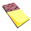 Red Wine on Linen Watercolor Sticky Note Holder Refillable Dispenser Desk Accessory 3x3 Pad Gift