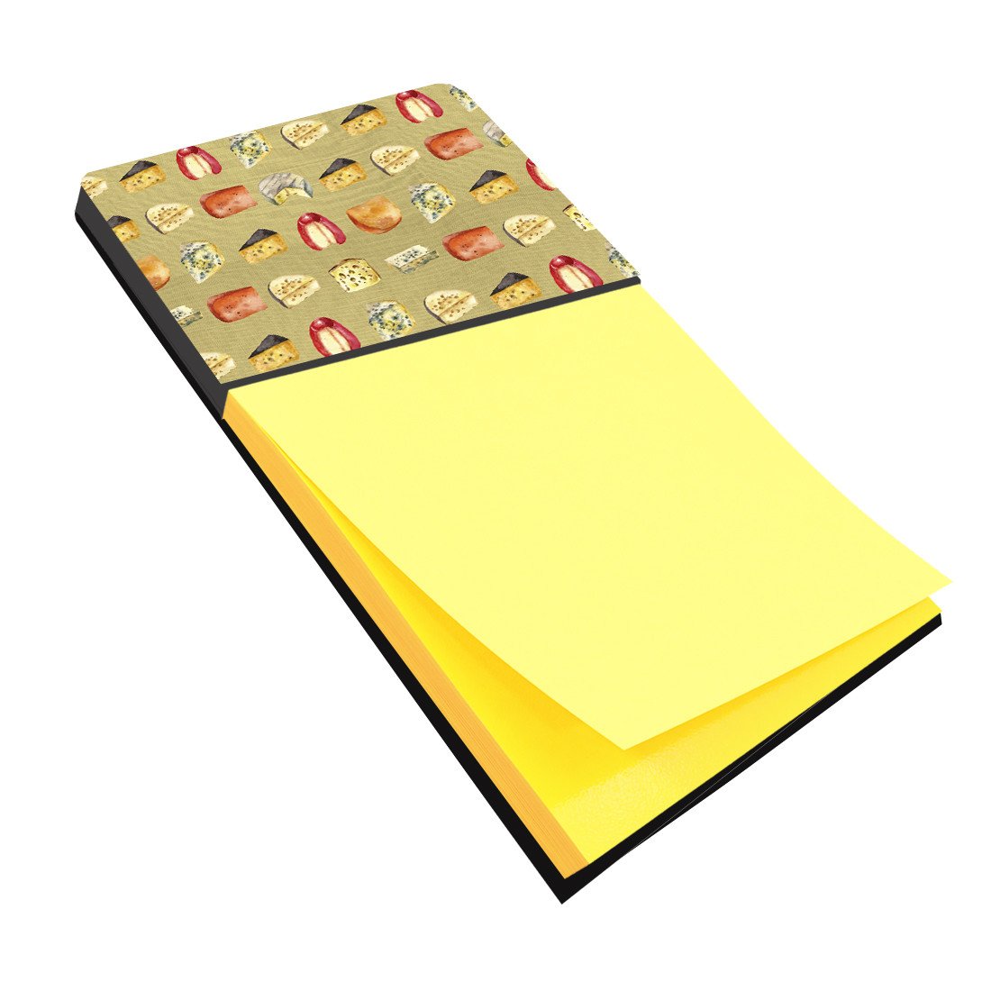 Cheeses Watercolor Sticky Note Holder Refillable Dispenser Desk Accessory 3x3 Pad Gift