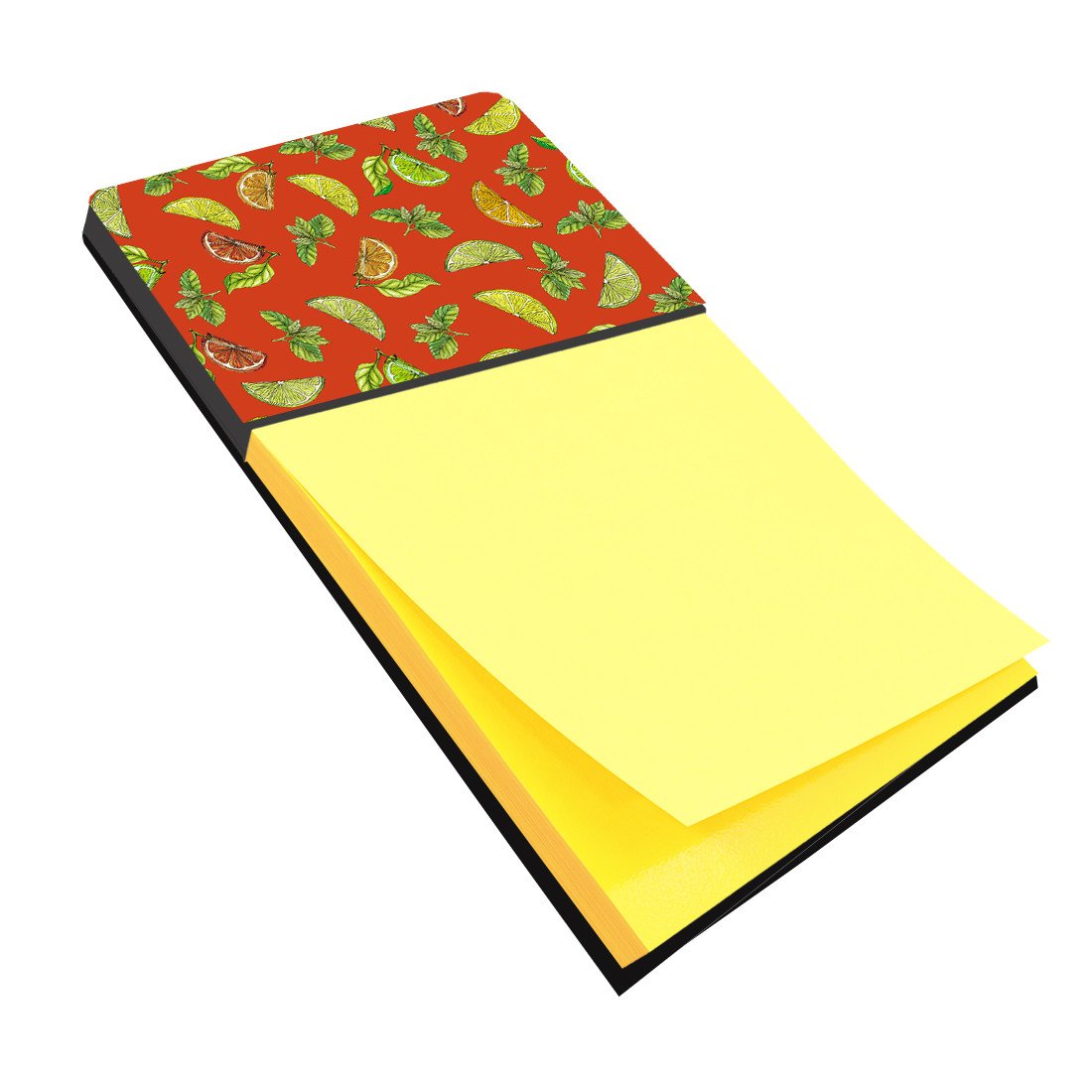 Lemons, Limes and Oranges Watercolor Sticky Note Holder Refillable Dispenser Desk Accessory 3x3 Pad Gift