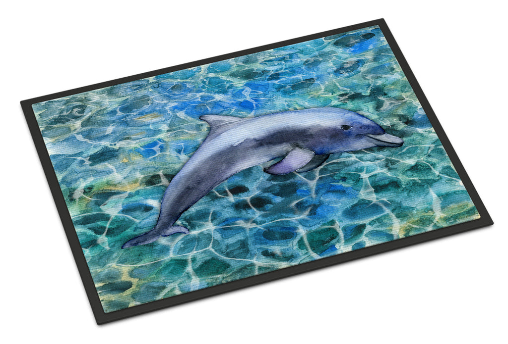 Dolphin Doormat Indoor Outdoor 18H X 27W Front Door Mat Rugs for Entryway, Non Slip Washable
