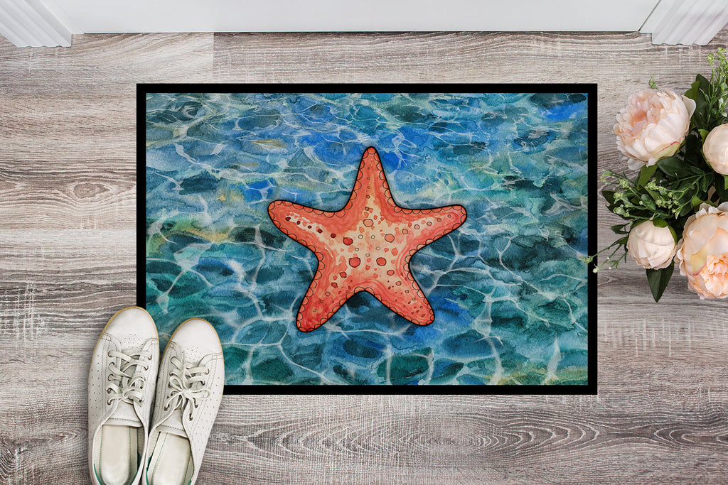 Starfish Doormat Indoor Outdoor 18H X 27W Front Door Mat Rugs for Entryway, Non Slip Washable