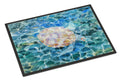 Sea Turtle Under water Doormat Indoor Outdoor 24H X 36W Front Door Mat Rugs for Entryway, Non Slip Washable Low Pile,
