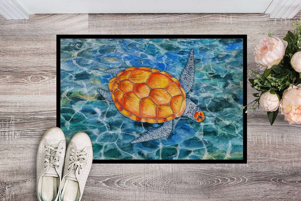 Sea Turtle Doormat Indoor Outdoor 24H X 36W Front Door Mat Rugs for Entryway, Non Slip Washable Low Pile,