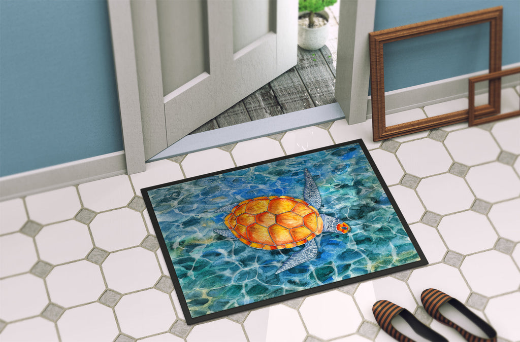 Sea Turtle Doormat Indoor Outdoor 18H X 27W Front Door Mat Rugs for Entryway, Non Slip Washable