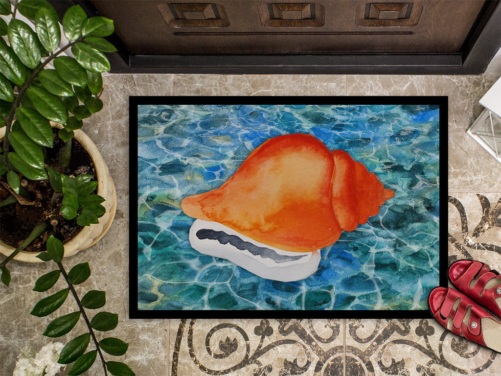 Sea Shell Doormat Indoor Outdoor 18H X 27W Front Door Mat Rugs for Entryway, Non Slip Washable