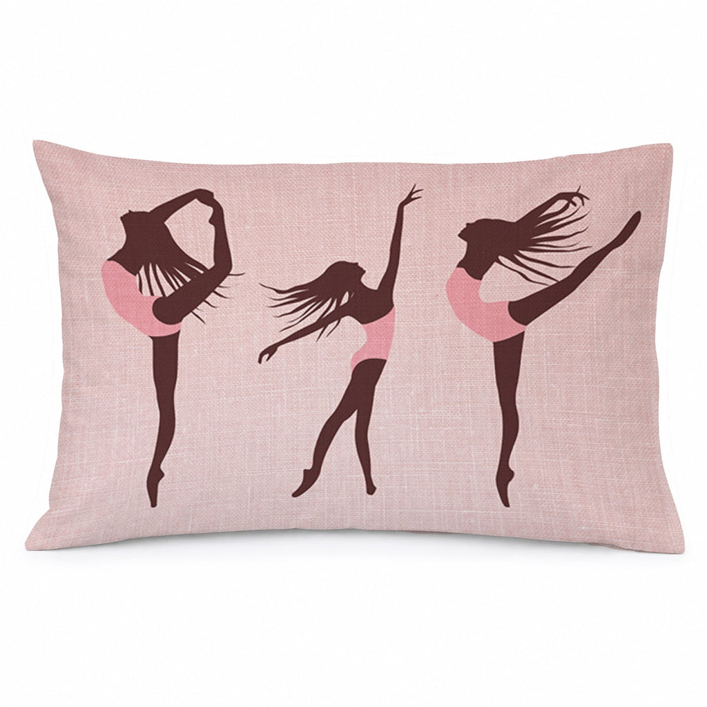 Dancers Linen Pink Standard Pillowcase Lightweight Super Soft Easy Care Decorative Artwork Pillowcase, Standard