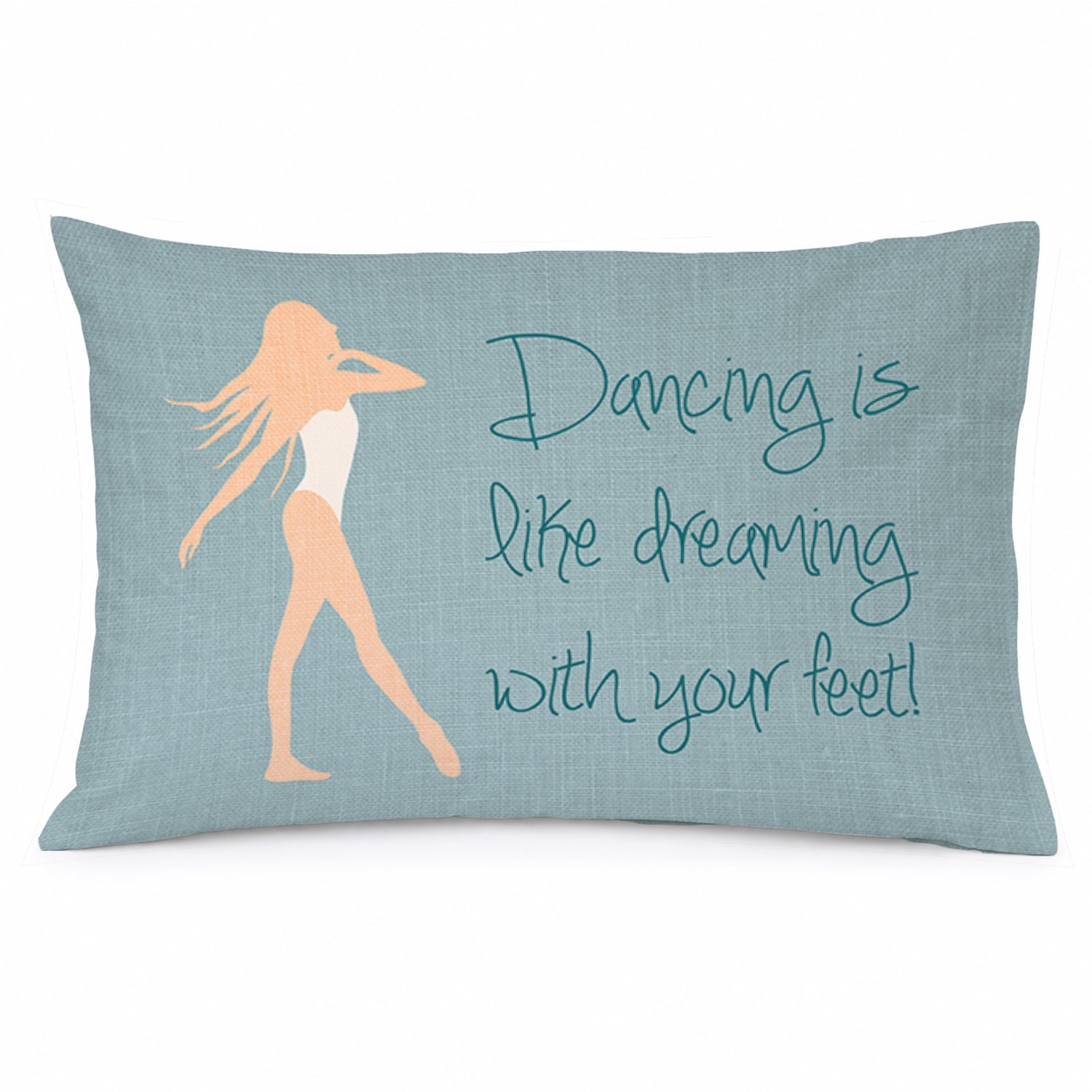 Dancing is Like Dreaming Standard Pillowcase Lightweight Super Soft Easy Care Decorative Artwork Pillowcase, Standard