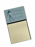Dancing is Like Dreaming #2 Watercolor Sticky Note Holder Refillable Dispenser Desk Accessory 3x3 Pad Gift