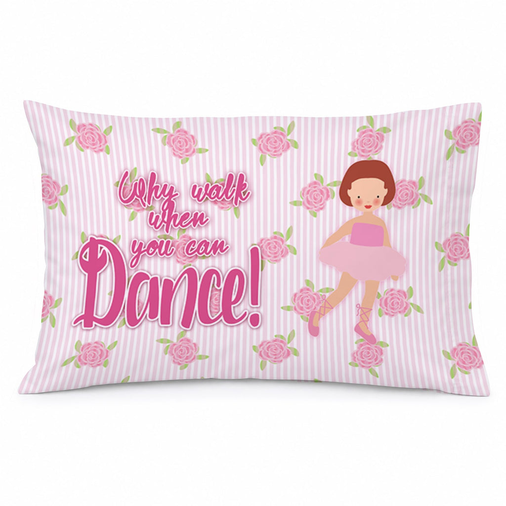Ballet Red Short Hair Standard Pillowcase Lightweight Super Soft Easy Care Decorative Artwork Pillowcase, Standard