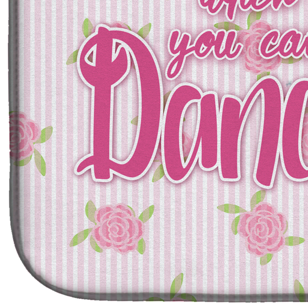 Ballet Pigtails Dish Drying Mat Absorbent Dish Drying Mat Pad for Kitchen Counter Dish Drainer Mat for Countertop, 14 x 21", Multicolor