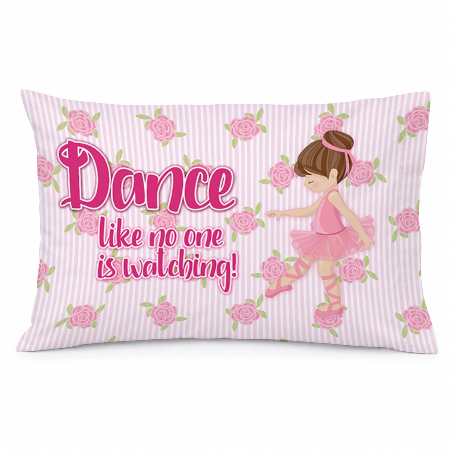 Ballet Dance Brunette Standard Pillowcase Lightweight Super Soft Easy Care Decorative Artwork Pillowcase, Standard