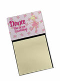 Ballet Dance Blonde Watercolor Sticky Note Holder Refillable Dispenser Desk Accessory 3x3 Pad Gift