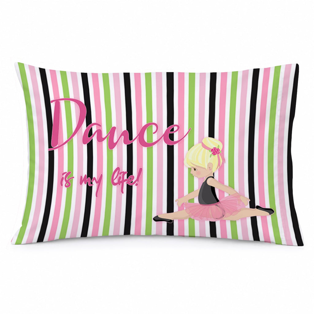 Ballet Dance is my Life Blonde Standard Pillowcase Lightweight Super Soft Easy Care Decorative Artwork Pillowcase, Standard