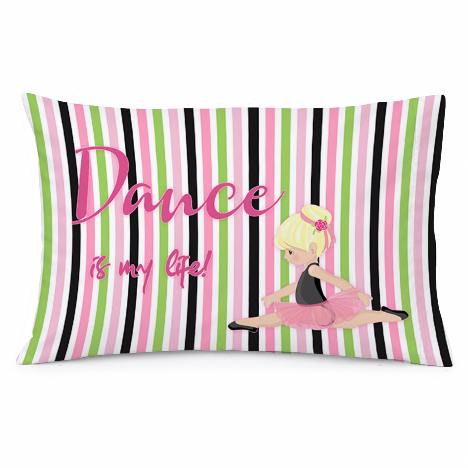 Ballet Dance is my Life Blonde Standard Pillowcase Lightweight Super Soft Easy Care Decorative Artwork Pillowcase, Standard