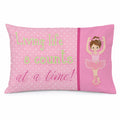 Ballet in 8 Counts Brunette Standard Pillowcase Lightweight Super Soft Easy Care Decorative Artwork Pillowcase, Standard