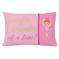 Ballet in 8 Counts Red Hair Standard Pillowcase Lightweight Super Soft Easy Care Decorative Artwork Pillowcase, Standard
