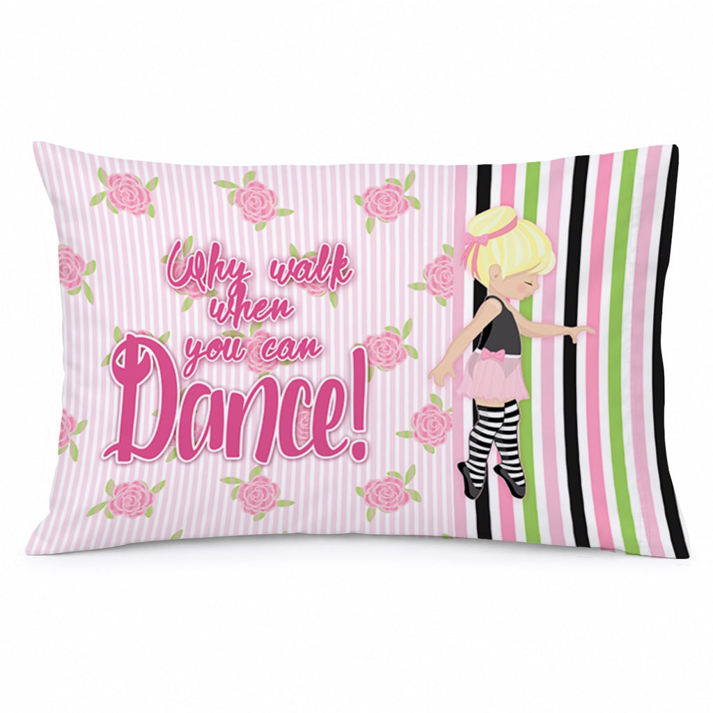 Ballet Dance Stripes Blonde Standard Pillowcase Lightweight Super Soft Easy Care Decorative Artwork Pillowcase, Standard