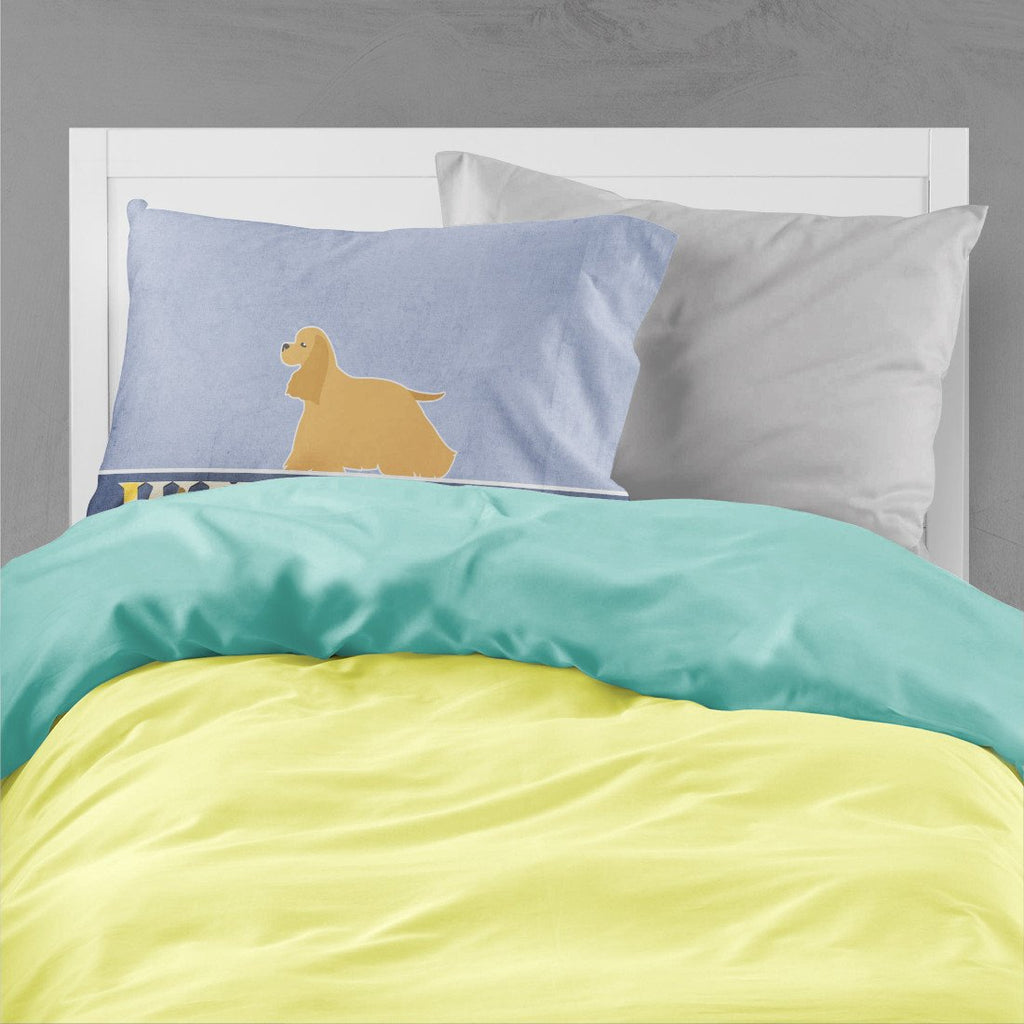 Cocker Spaniel Welcome Standard Pillowcase Lightweight Super Soft Easy Care Decorative Artwork Pillowcase, Standard