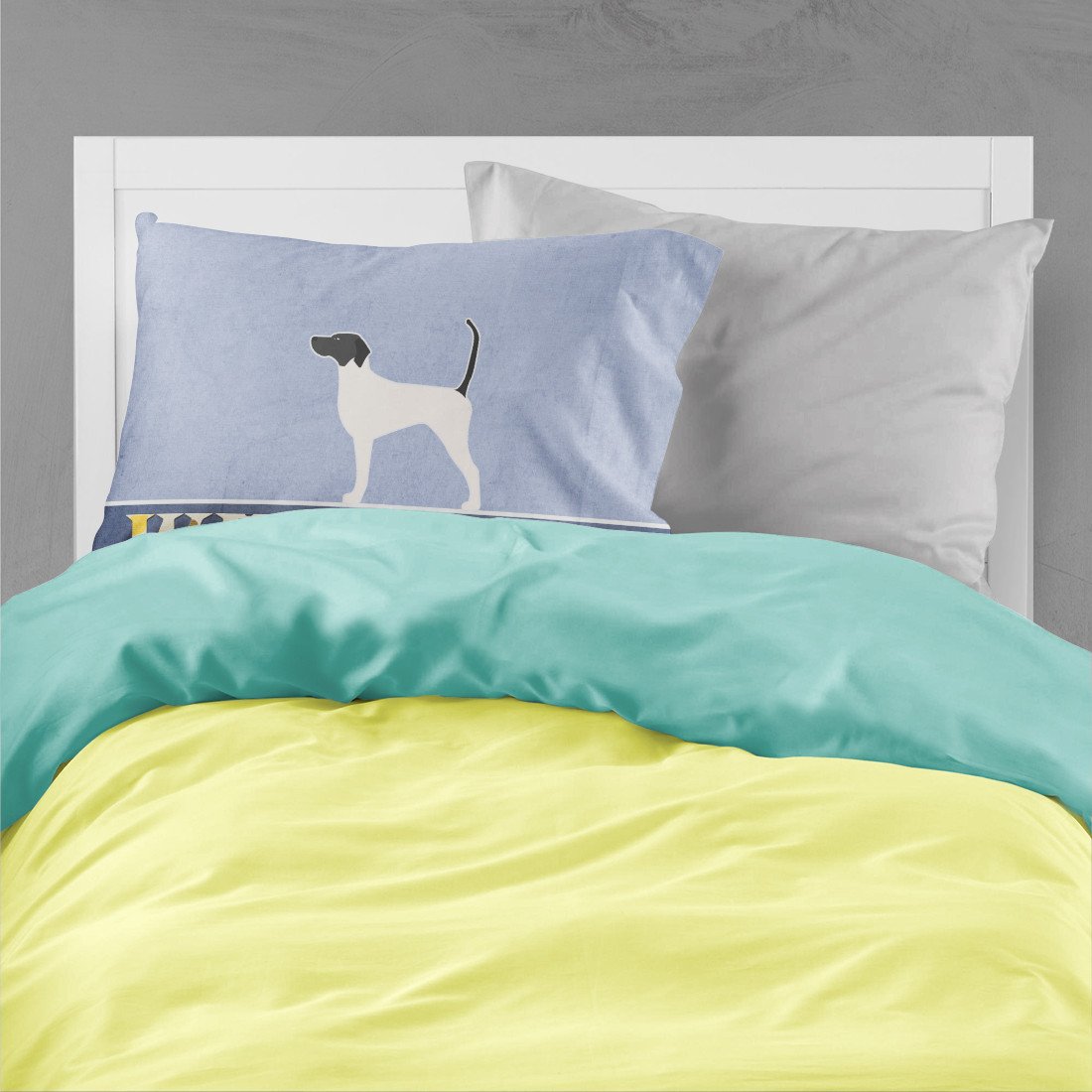 English Pointer Welcome Standard Pillowcase Lightweight Super Soft Easy Care Decorative Artwork Pillowcase, Standard