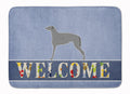 Scottish Deerhound Welcome Memory Foam Kitchen Mat Machine Washable Anti-Fatigue Cushion Comfort Bath or Kitchen Rug