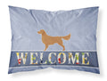 Golden Retriever Welcome Standard Pillowcase Lightweight Super Soft Easy Care Decorative Artwork Pillowcase, Standard