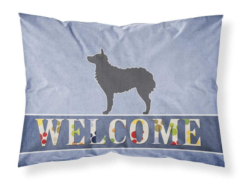 Croatian Sheepdog Welcome Standard Pillowcase Lightweight Super Soft Easy Care Decorative Artwork Pillowcase, Standard