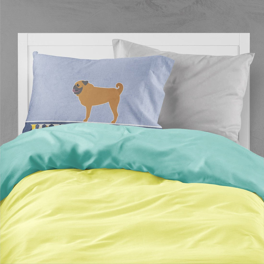 Pug Welcome Standard Pillowcase Lightweight Super Soft Easy Care Decorative Artwork Pillowcase, Standard