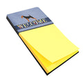 Airedale Terrier Welcome Watercolor Sticky Note Holder Refillable Dispenser Desk Accessory 3x3 Pad Gift