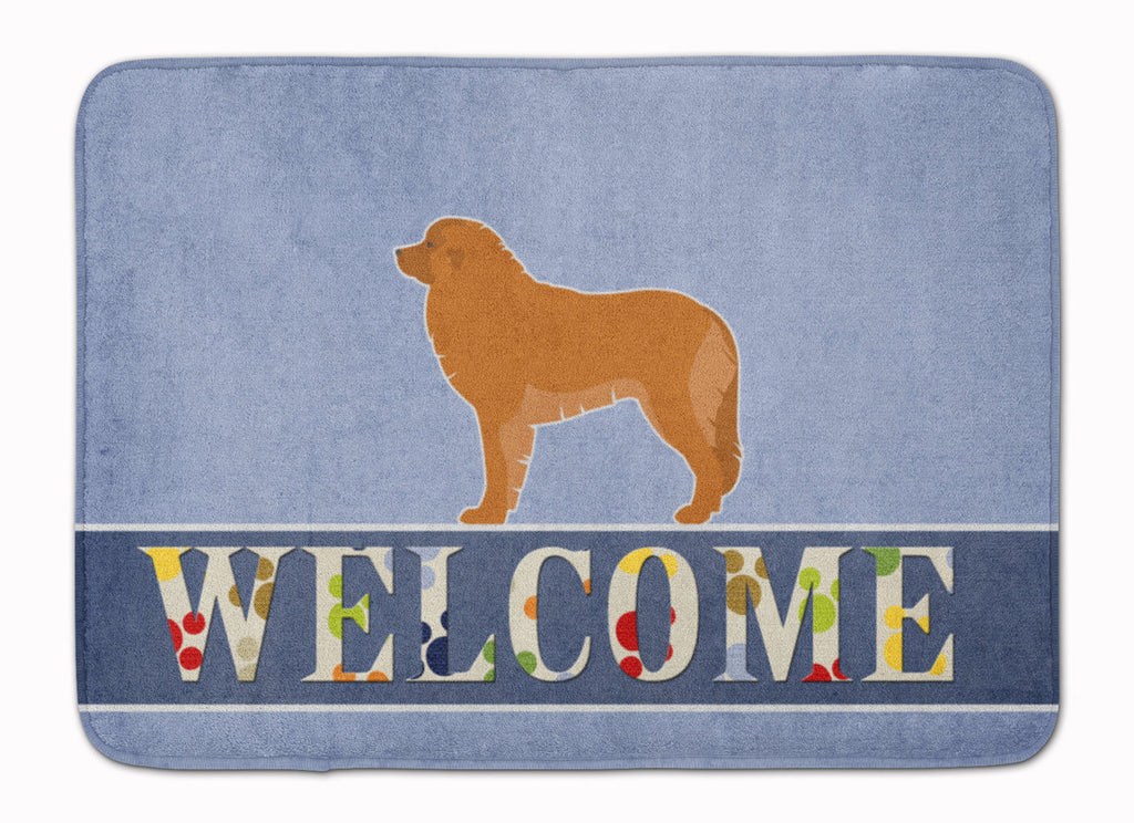 Leonberger Welcome Memory Foam Kitchen Mat Machine Washable Anti-Fatigue Cushion Comfort Bath or Kitchen Rug