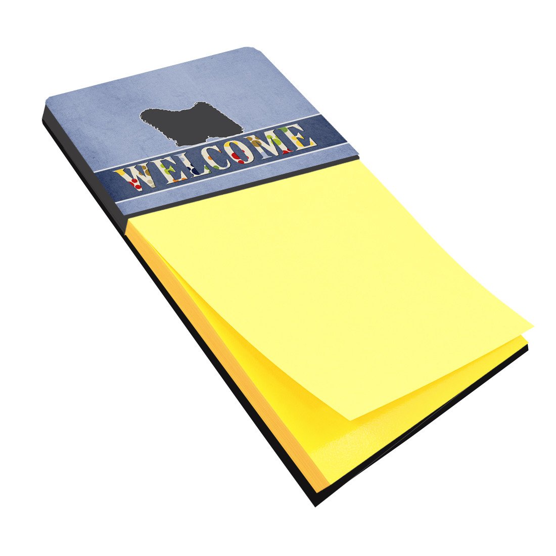 Puli Welcome Watercolor Sticky Note Holder Refillable Dispenser Desk Accessory 3x3 Pad Gift