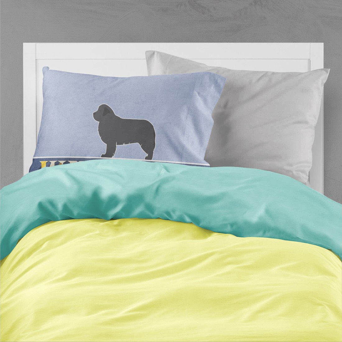 Newfoundland Welcome Standard Pillowcase Lightweight Super Soft Easy Care Decorative Artwork Pillowcase, Standard
