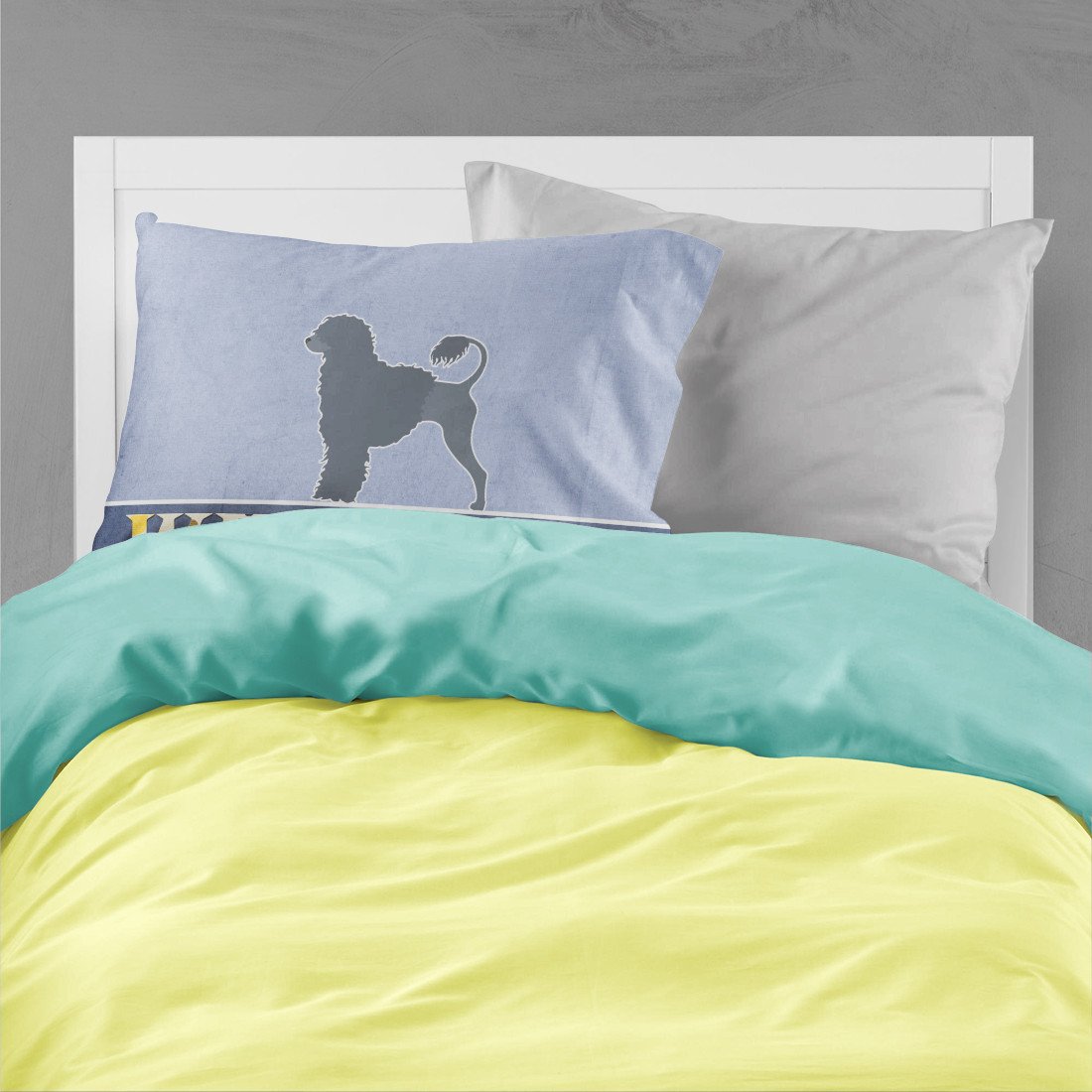 Portuguese Water Dog Welcome Standard Pillowcase Lightweight Super Soft Easy Care Decorative Artwork Pillowcase, Standard