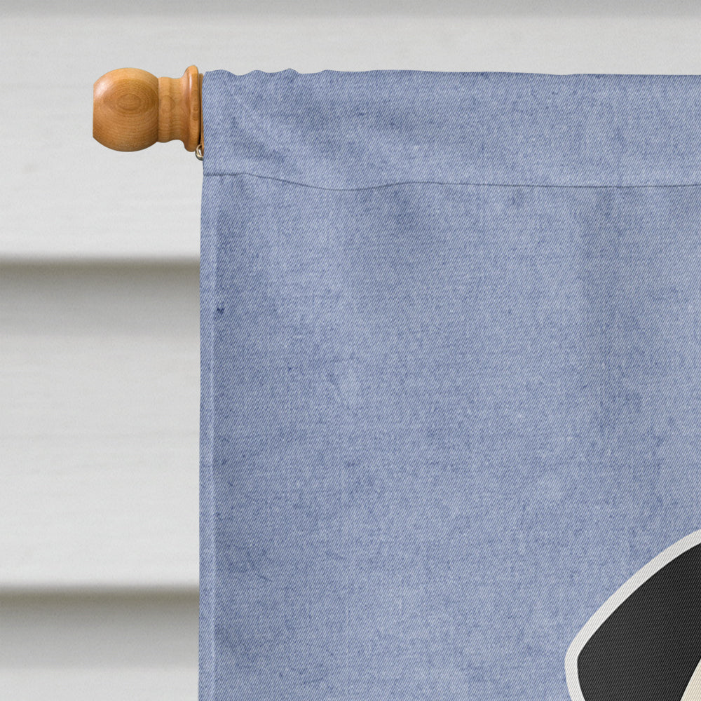 Pug Cream Welcome House Flag 28x40 Porch Sleeve Pole Decorative Outside Yard Banner Artwork Wall Hanging, Polyester