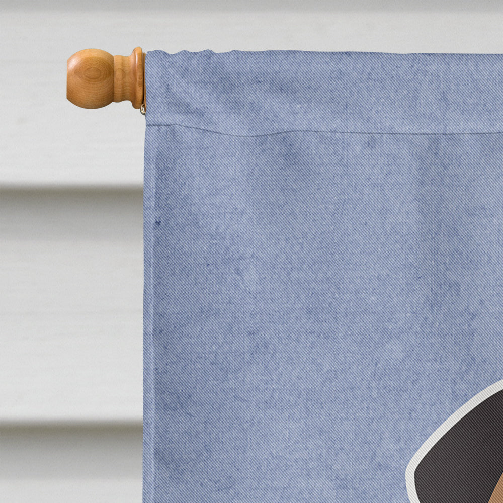 Pug Brown Welcome House Flag 28x40 Porch Sleeve Pole Decorative Outside Yard Banner Artwork Wall Hanging, Polyester