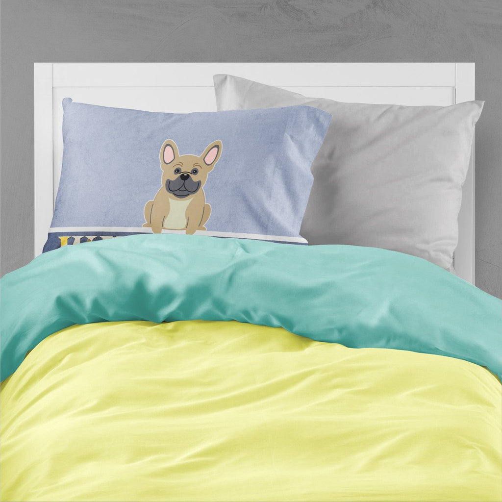 French Bulldog Cream Welcome Standard Pillowcase Lightweight Super Soft Easy Care Decorative Artwork Pillowcase, Standard