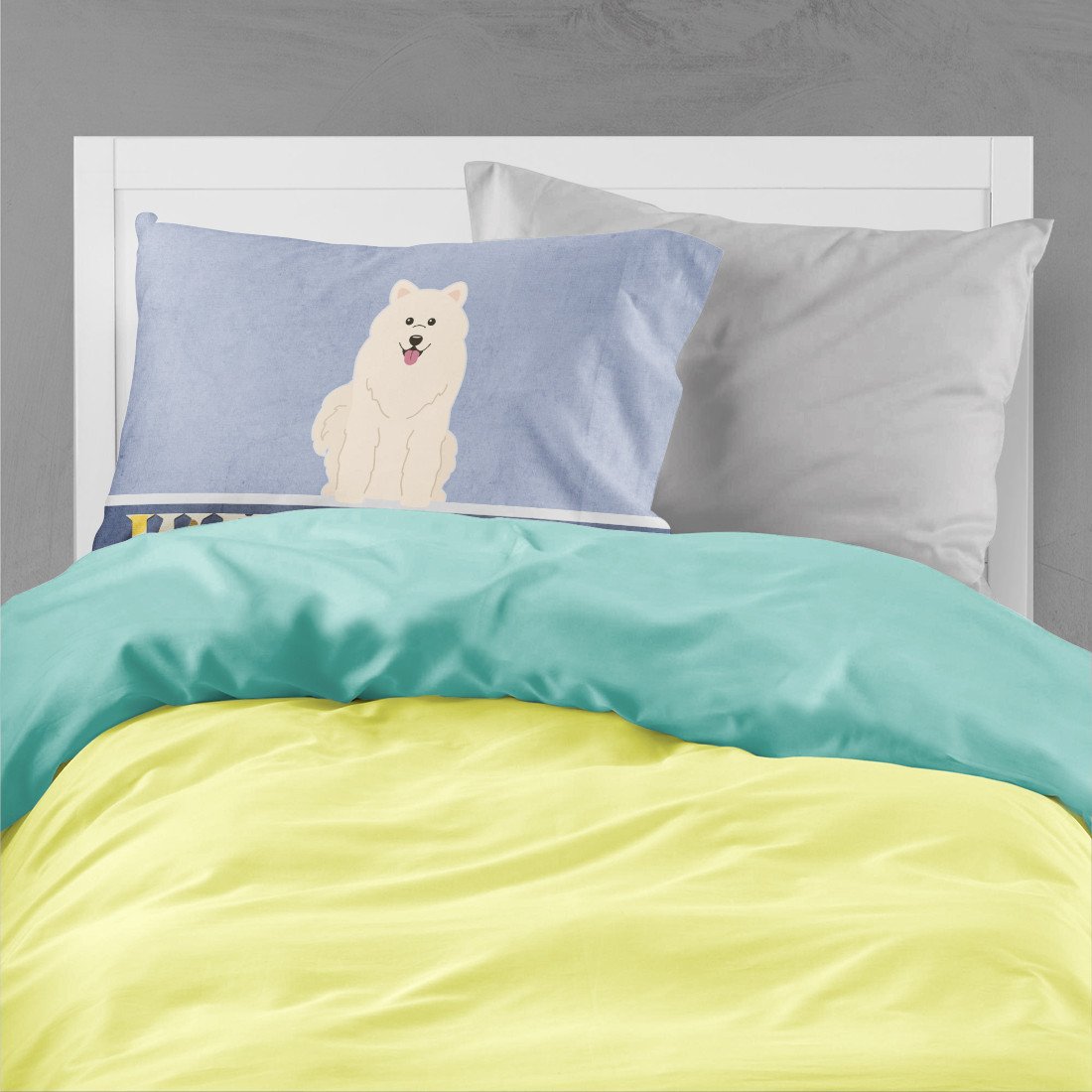 Samoyed Welcome Standard Pillowcase Lightweight Super Soft Easy Care Decorative Artwork Pillowcase, Standard