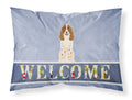 Russian Spaniel Welcome Standard Pillowcase Lightweight Super Soft Easy Care Decorative Artwork Pillowcase, Standard