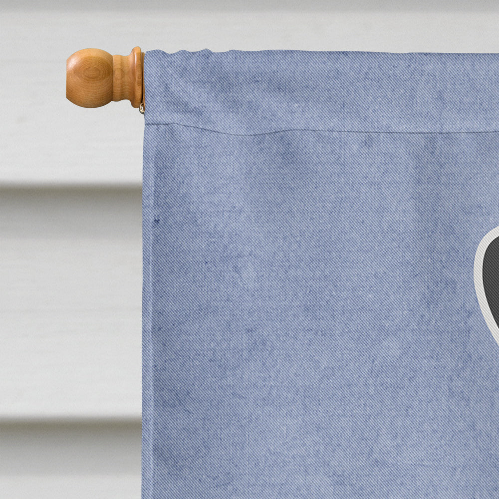 Standard Schnauzer Black Grey Welcome House Flag 28x40 Porch Sleeve Pole Decorative Outside Yard Banner Artwork Wall Hanging, Polyester
