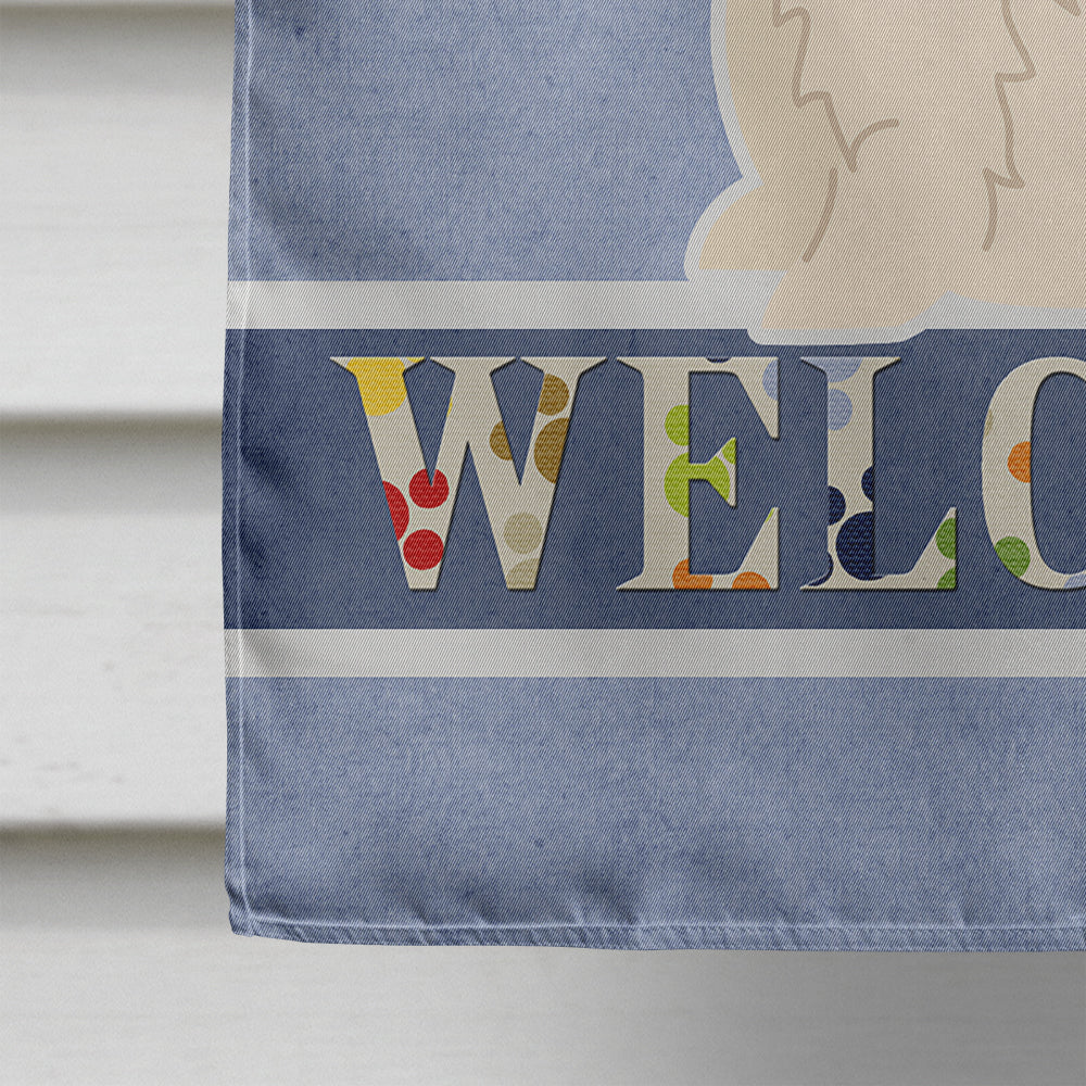 Westie Welcome House Flag 28x40 Porch Sleeve Pole Decorative Outside Yard Banner Artwork Wall Hanging, Polyester