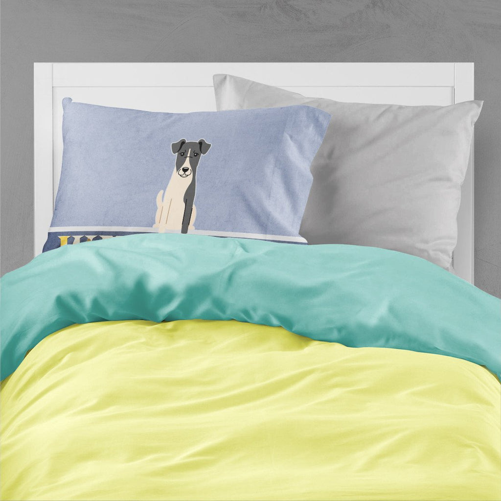 Smooth Fox Terrier Welcome Standard Pillowcase Lightweight Super Soft Easy Care Decorative Artwork Pillowcase, Standard