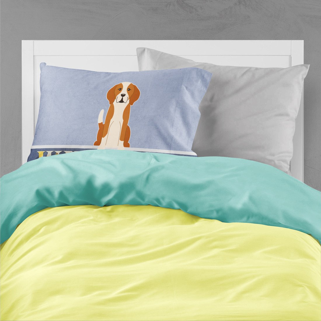 English Foxhound Welcome Standard Pillowcase Lightweight Super Soft Easy Care Decorative Artwork Pillowcase, Standard