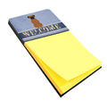 Brindle Boxer Welcome Watercolor Sticky Note Holder Refillable Dispenser Desk Accessory 3x3 Pad Gift