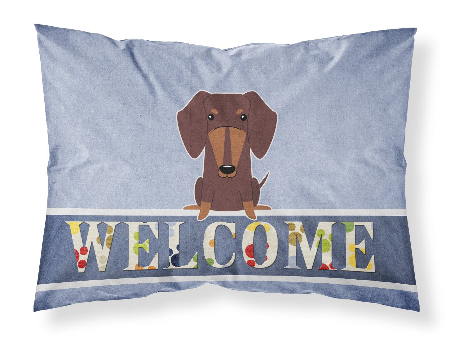 Dachshund Chocolate Welcome Standard Pillowcase Lightweight Super Soft Easy Care Decorative Artwork Pillowcase, Standard