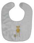 Alphabet B for Bear Baby Bib Easy-Clean Baby Bib Baby Feeding Accessory Baby Mealtime Essential, 10 x 13, Multicolor